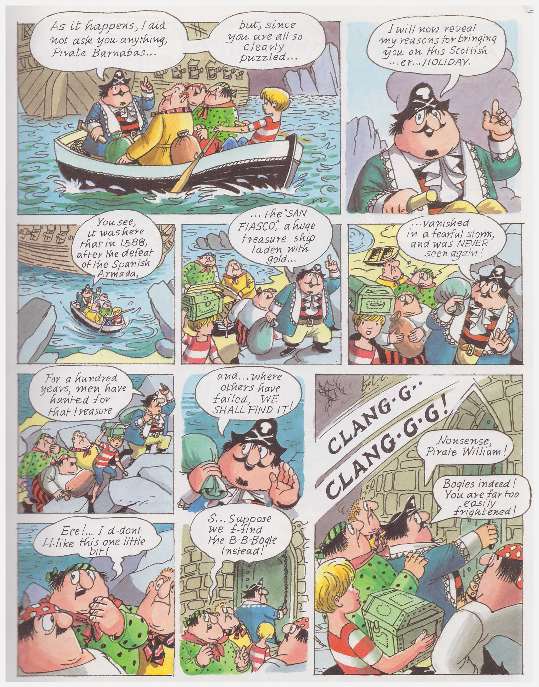 What was the name of Captain Pugwash's boat?