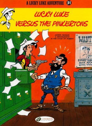 Lucky Luke Versus The Pinkertons cover