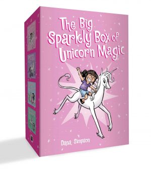 The Big Sparkly Box of Unicorn Magic: Phoebe and Her Unicorn Box Set Volume 1-4 cover