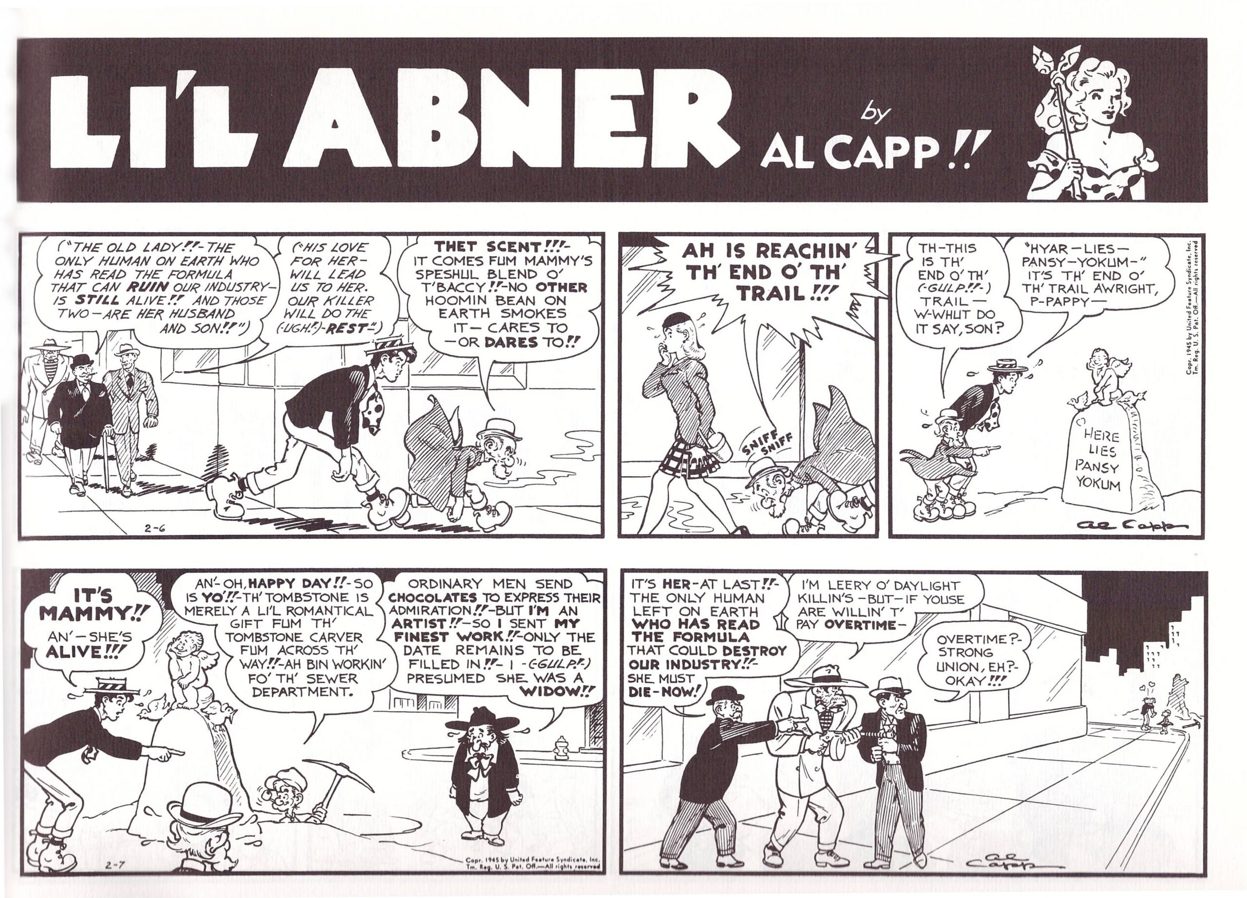 Li'l Abner the Dailies 1945 review