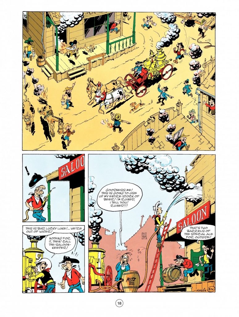 Lucky Luke The Bluefeet are Coming review