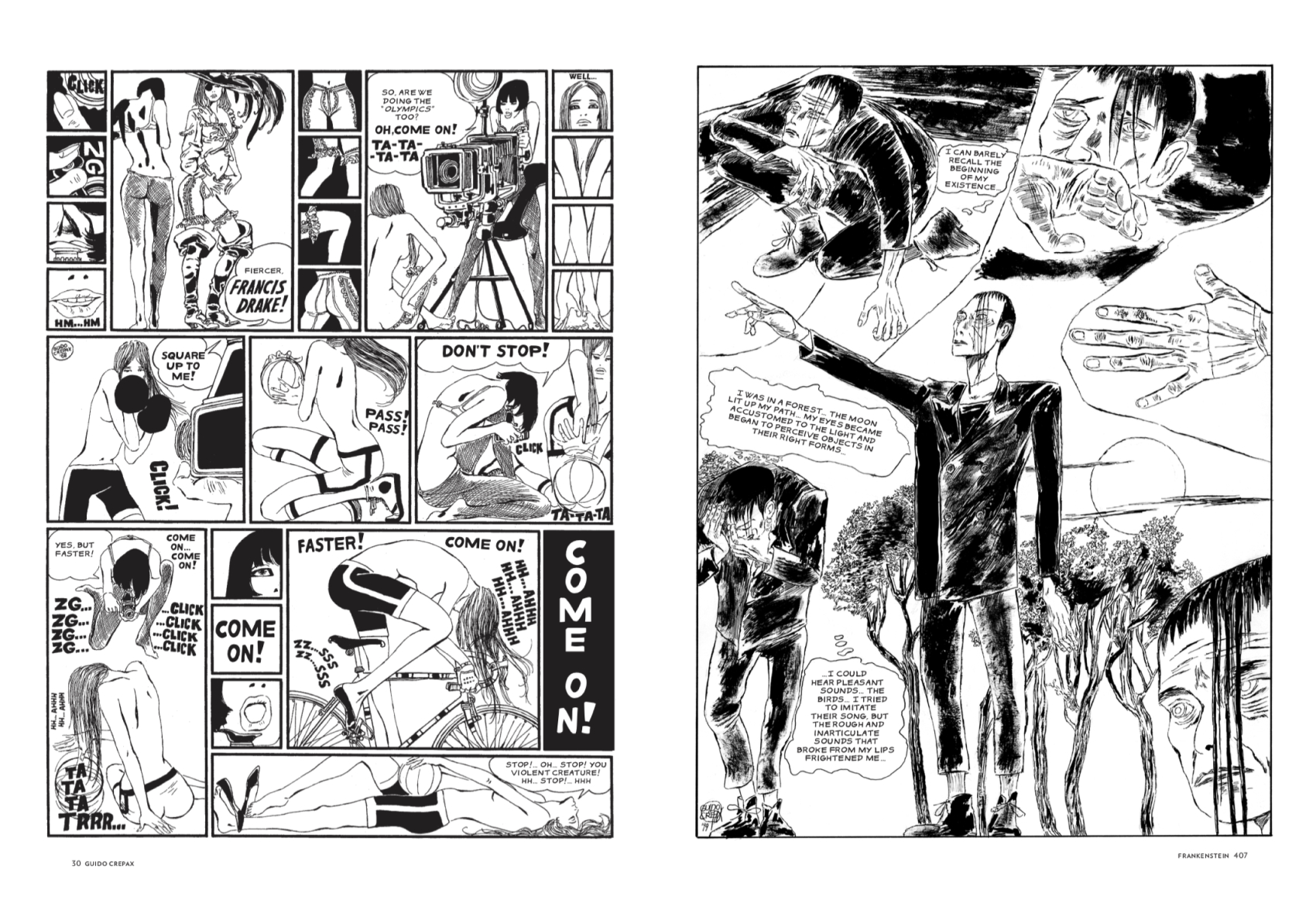 Crepax dracula frankenstein and other horror stories