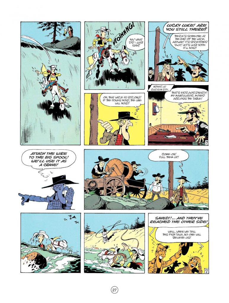 Lucky Luke The Singing Wire review