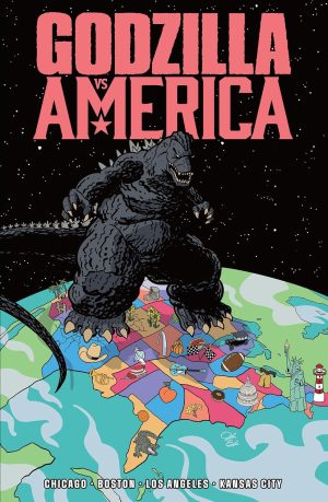 Godzilla vs. America: Chicago/Los Angeles/Boston/Kansas cover